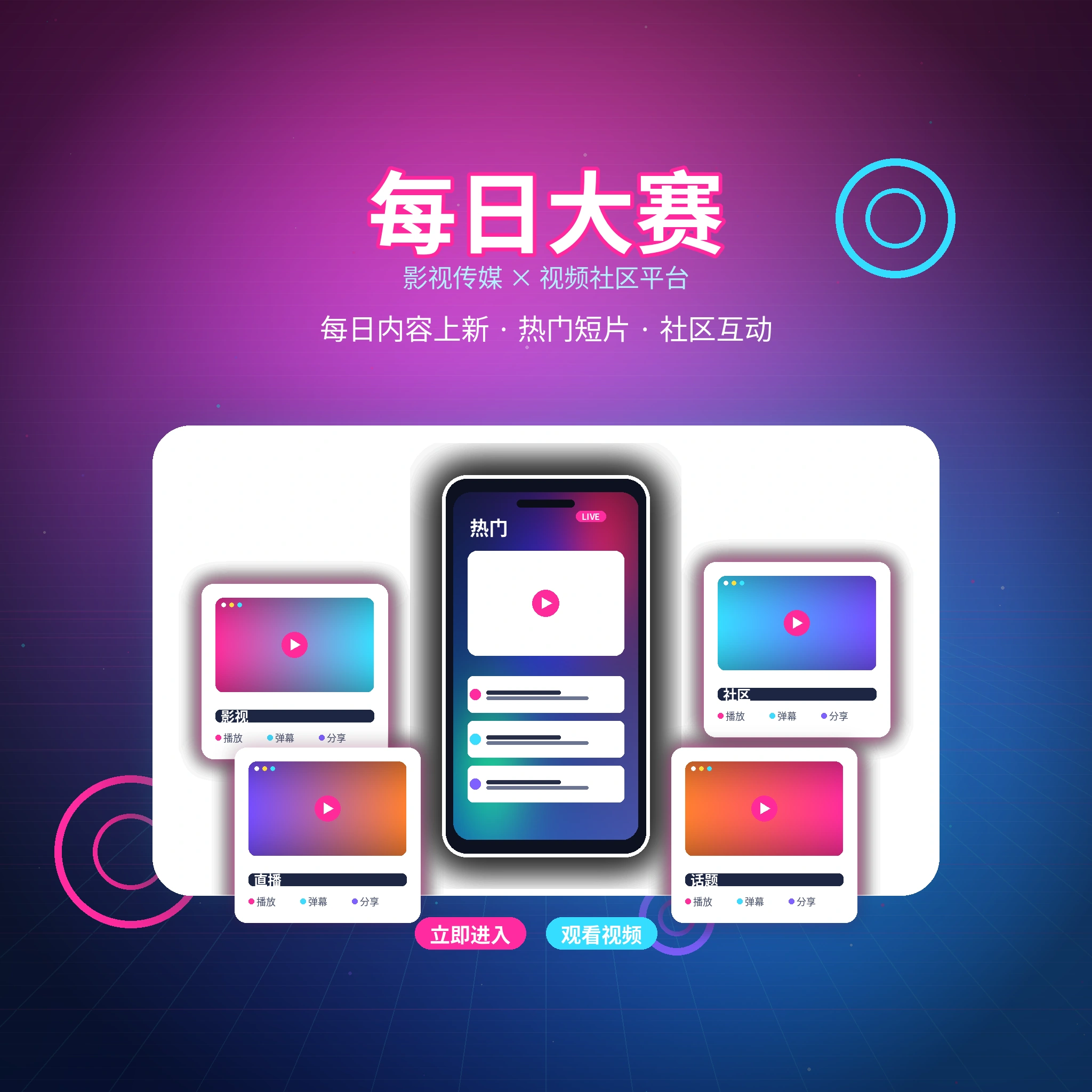 每日大赛影视传媒平台与创作者社区介绍